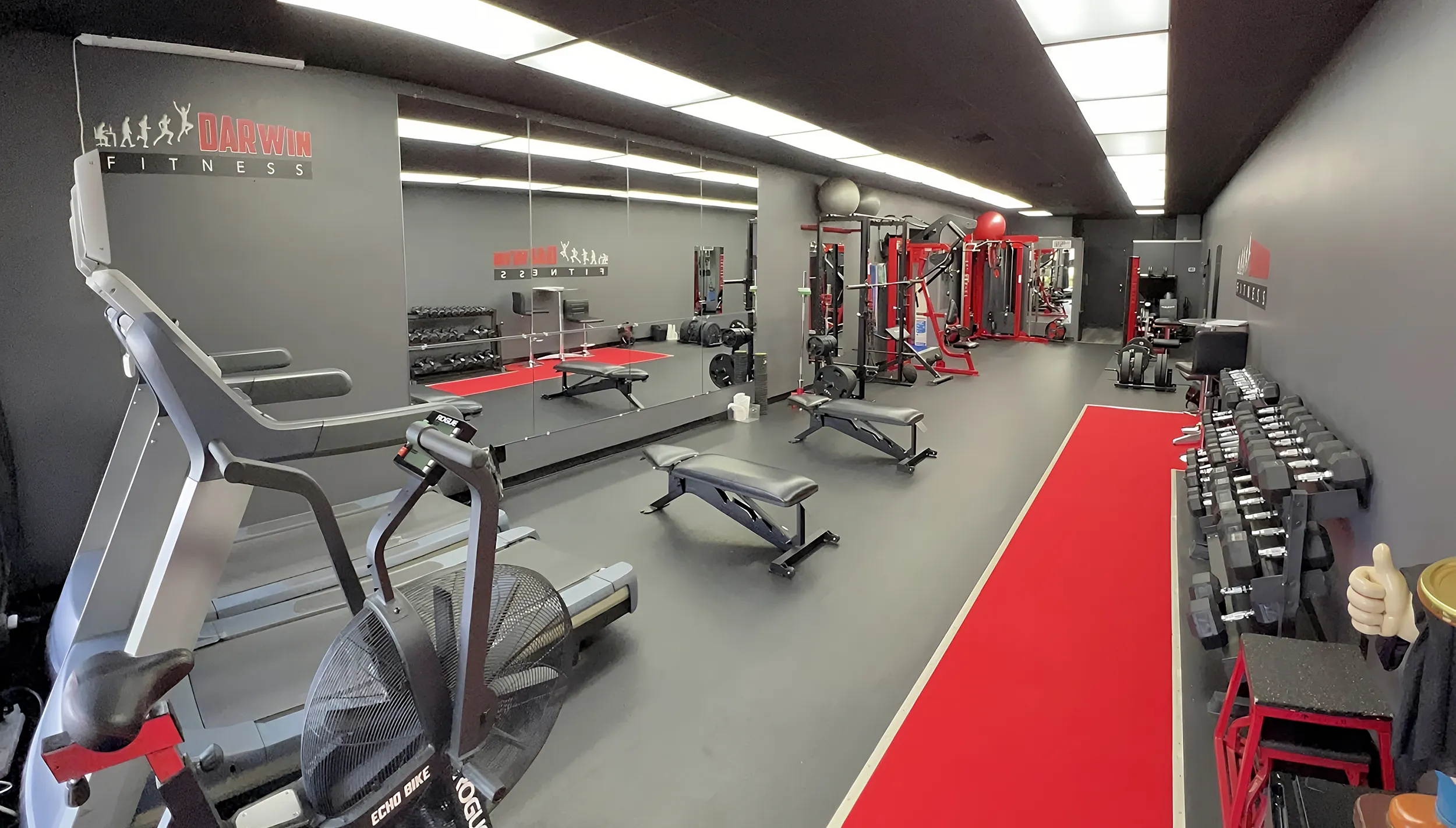 red-room-wide-enhanced darwin fitness, college park private gym designed exclusively for personal training